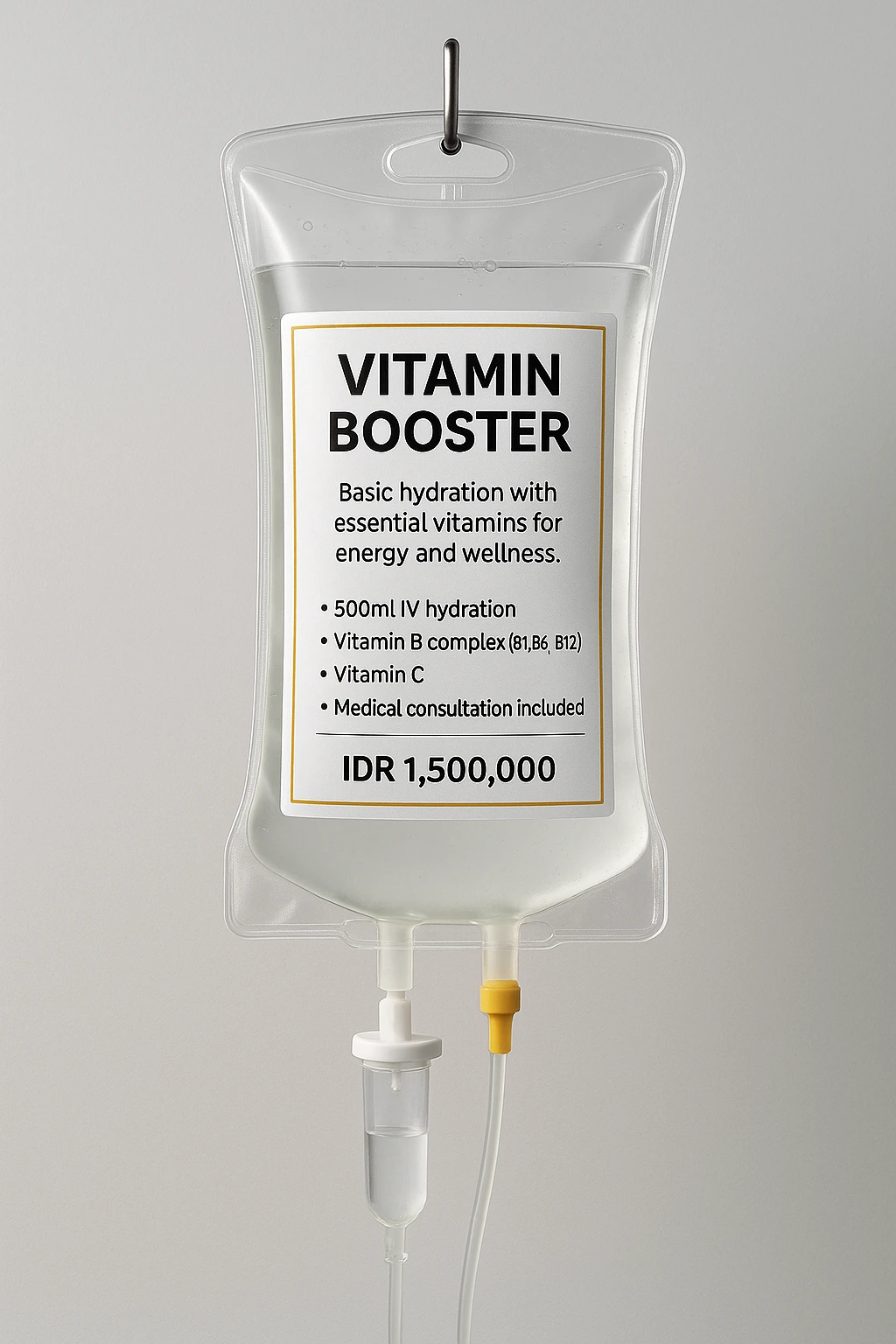 Vitamin Booster IV therapy in Bali villa